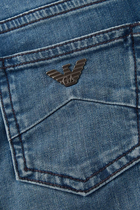 Regular Fit Logo Waist Jeans